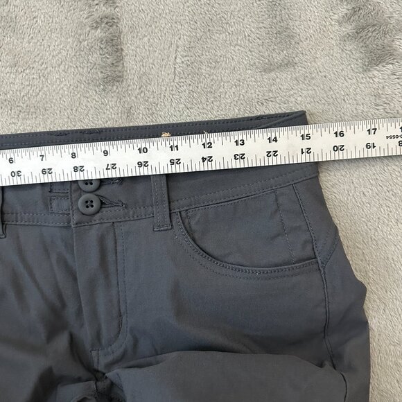 Prana Halle II Straight Leg Pants Women's 4 Regular Gray Hiking Outdoor Nylon - Picture 6 of 8